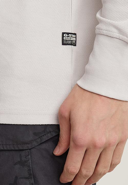 G-STAR - Half zip tweeter r t l\s - whitebait