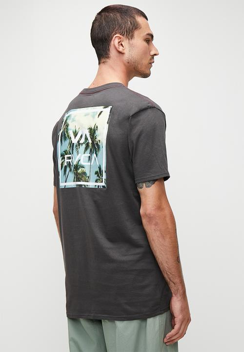 RVCA - Va all the way short sleeve red stitch - pirate black