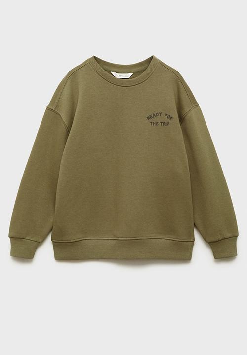 MANGO - Sweatshirt patch - beige/khaki