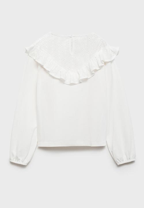 MANGO - T-shirt puri - natural