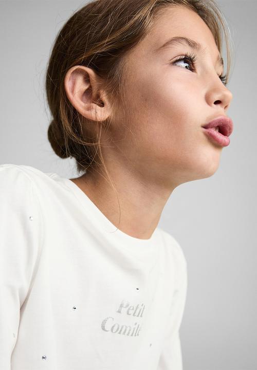 MANGO - T-shirt comite - natural