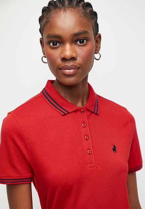 POLO - Wmn leah short sleeve golfer dress - red