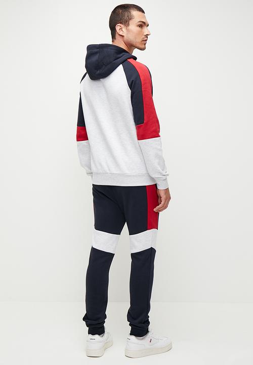 Brave Soul - Prime Jogger Sets - Ecru Marl & Navy