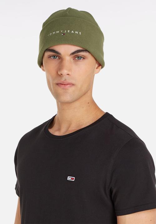 Tommy Hilfiger - Tjm Linear Logo Fleece Beanie - Deep Woods