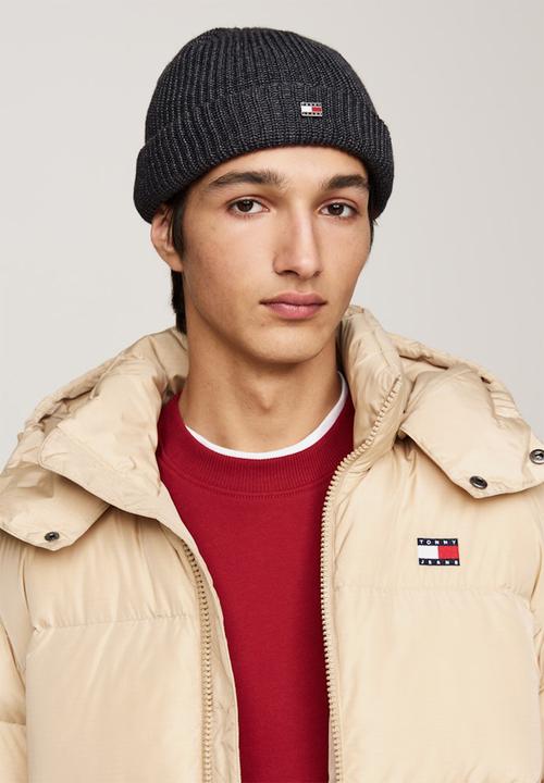 Tommy Hilfiger - Tjm Heritage Short Beanie - Dark Grey Heather