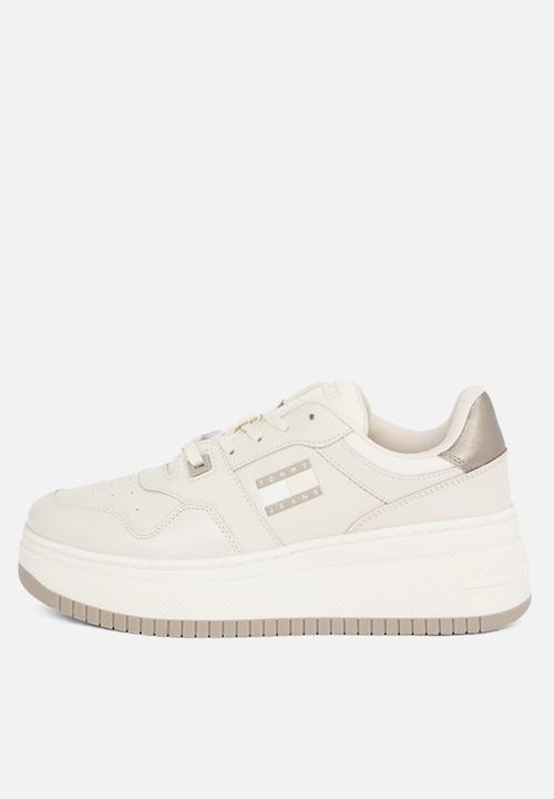 Tommy Hilfiger - Retro flatform leather sneaker - newsprint