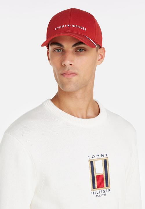 Tommy Hilfiger - Th Foundation Cotton 6 Panel Cap - Dark Magma