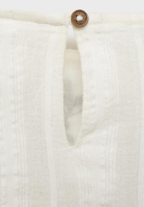 MANGO - Blouse camelia - white