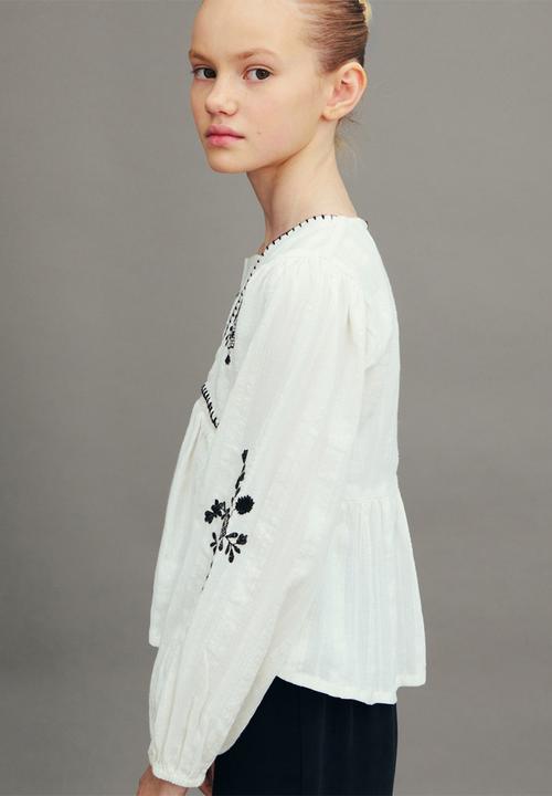MANGO - Blouse camelia - white