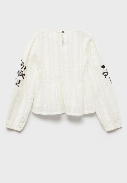 MANGO - Blouse camelia - white