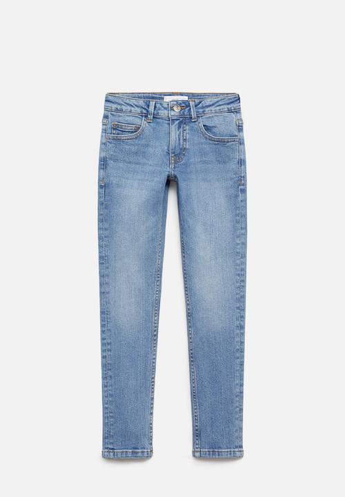 MANGO - Jeans skinny - open blue