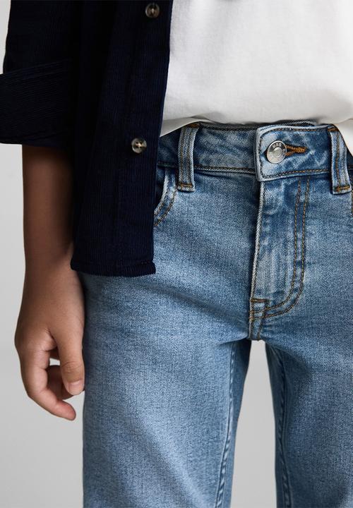 MANGO - Jeans skinny - open blue