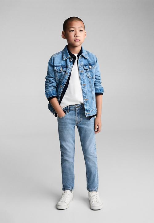 MANGO - Jeans skinny - open blue