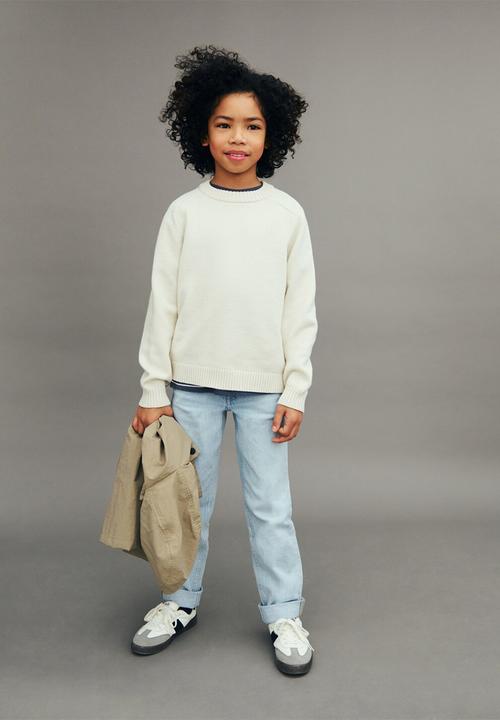 MANGO - Jeans regular - open blue