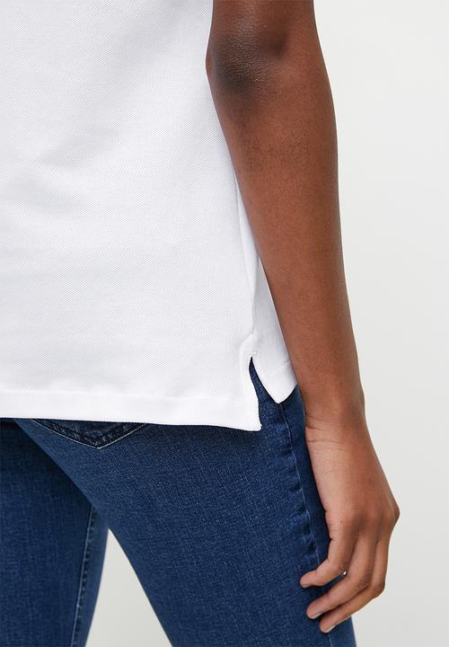 POLO - Wmn margot short sleeve golfer - white