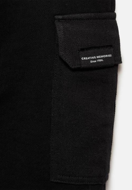 MANGO - Joggers cargo8 - black