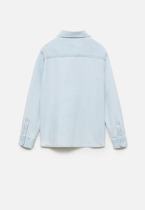 MANGO - Shirt joan - open blue