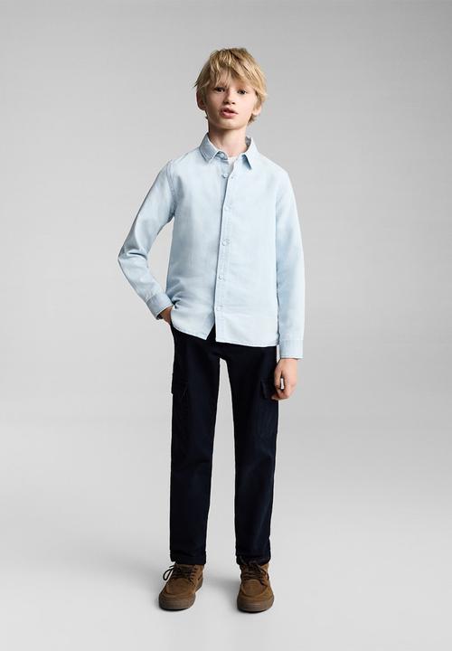 MANGO - Shirt joan - open blue