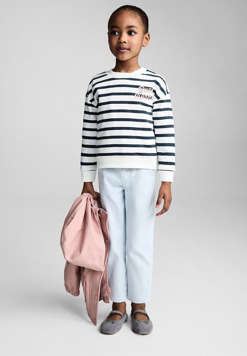 MANGO - Sweatshirt giorno - navy & white