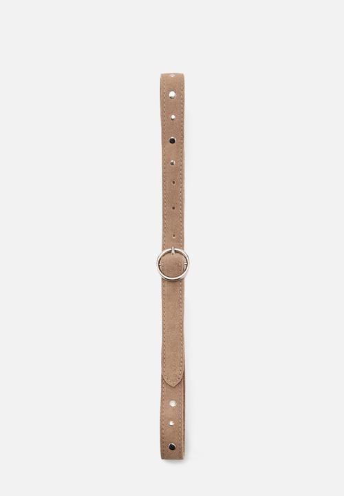 MANGO - Belt bandu - light pastel brown