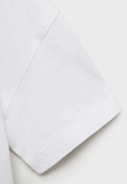 MANGO - T-shirt helicop - white