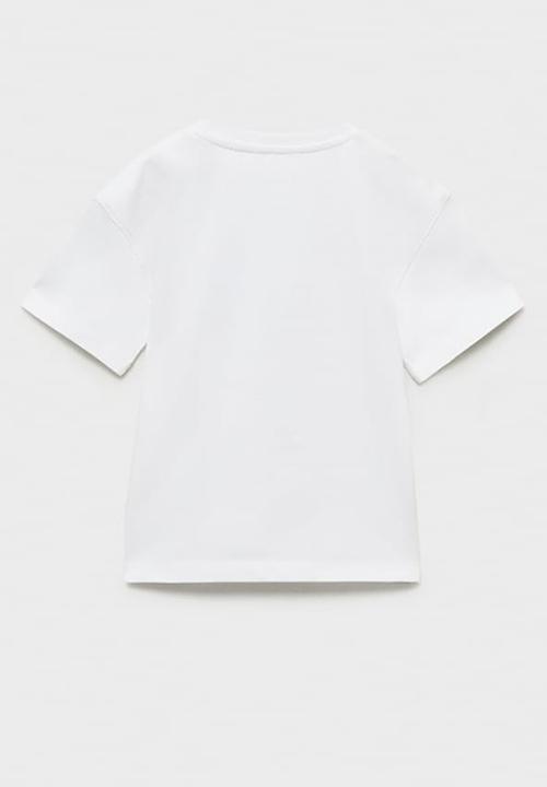 MANGO - T-shirt helicop - white