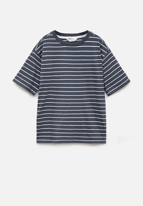 MANGO - T-shirt peak - dark grey