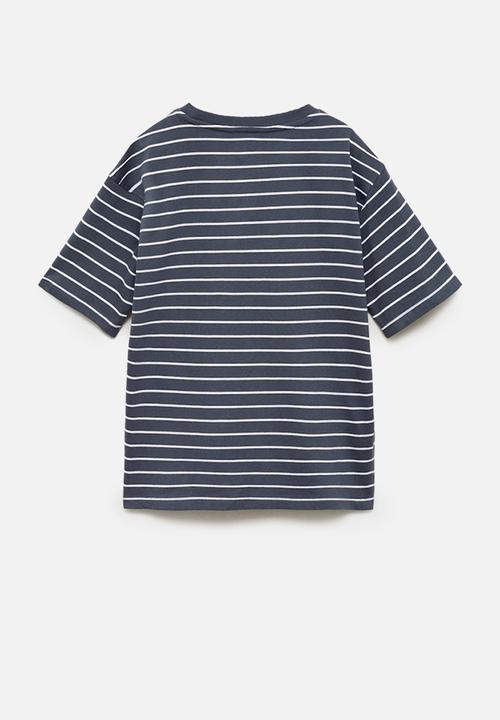 MANGO - T-shirt peak - dark grey
