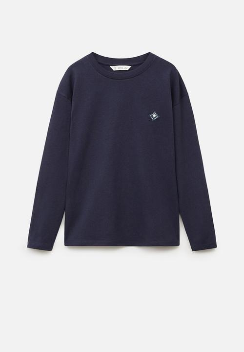 MANGO - T-shirt grow - navy
