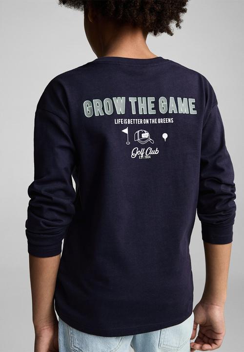 MANGO - T-shirt grow - navy