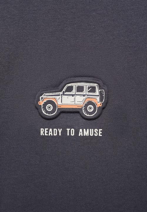 MANGO - T-shirt jeep - dark grey