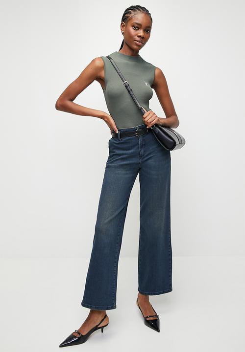 POLO - Wmn zendaya wide leg jean - stone wash