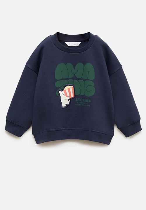MANGO - Sweatshirt stories - navy