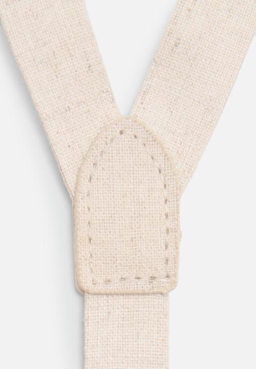 MANGO - Braces lino - light pastel brown