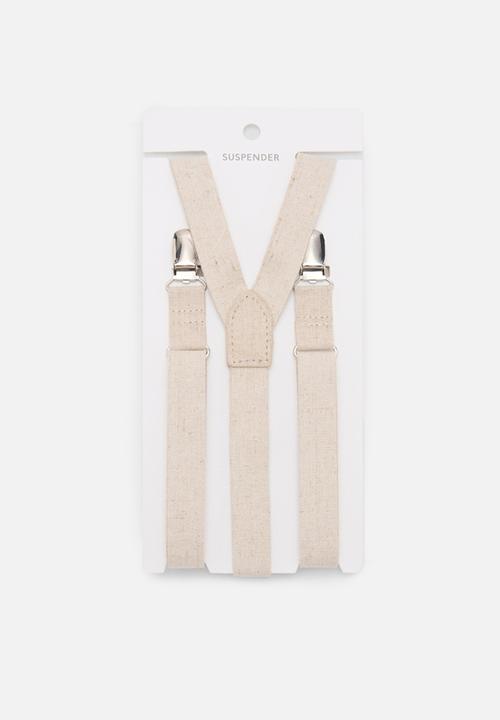 MANGO - Braces lino - light pastel brown