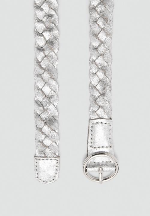 MANGO - Belt silver - silver