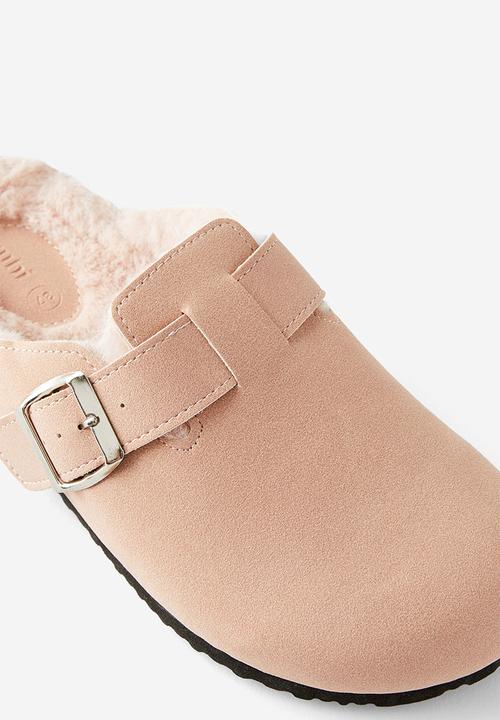Cotton On - Rex buckle mule - blush cosy