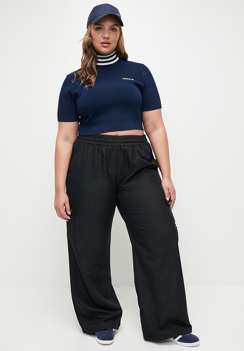 adidas Originals - Plus Crop Turtleneck - night Indigo/Off White