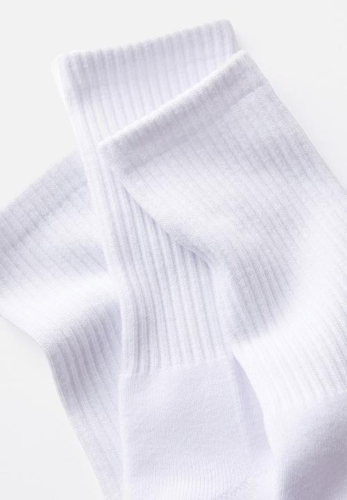 Cotton On - 3 Pack Essential Socks - White