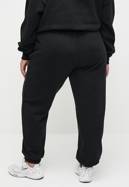 Cotton On - Plus Classic Fleece Sweatpant - Black