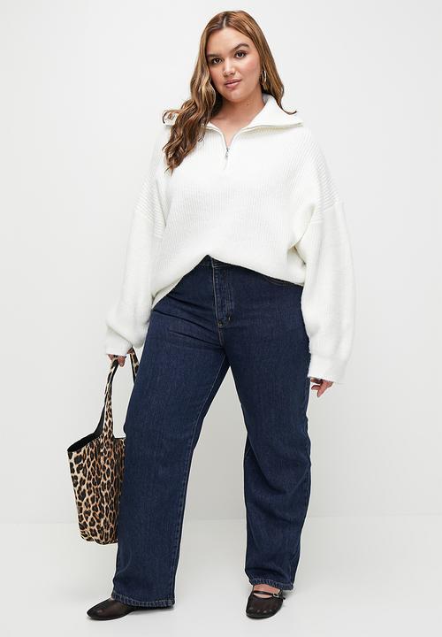 Cotton On - Plus Lyocell Straight Jean - Blue Rinse