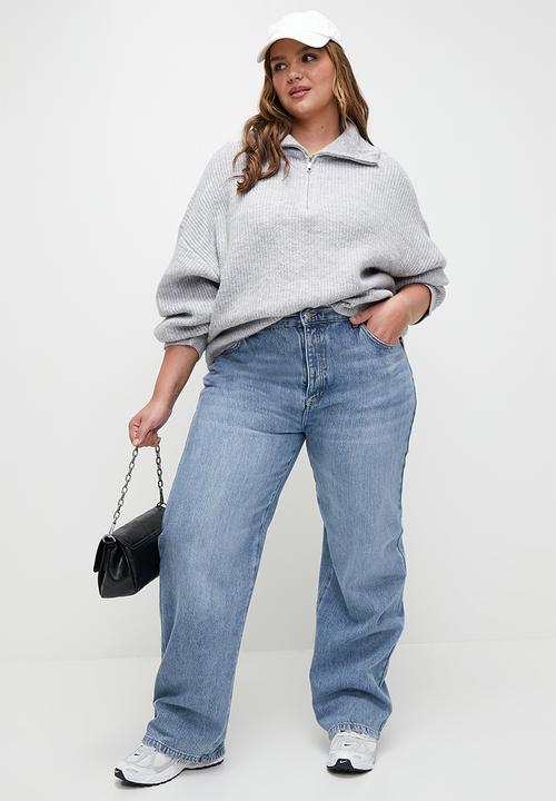 Cotton On - Plus Lyocell Straight Jean - Blue Cove