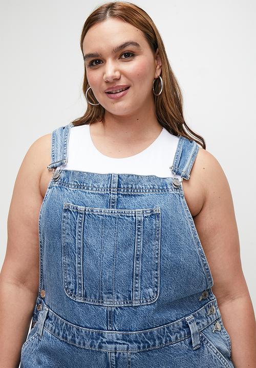 Cotton On - Plus Denim Overall - Saltwater Blue