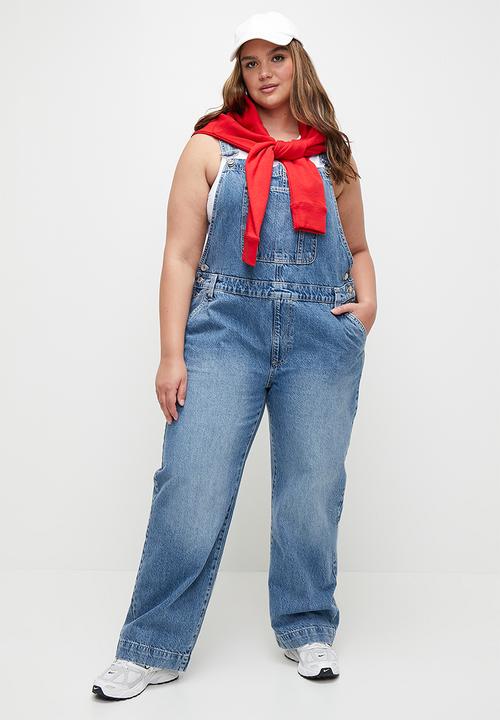 Cotton On - Plus Denim Overall - Saltwater Blue