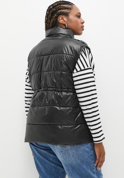 dailyfriday - Ted sleeveless puffer - black
