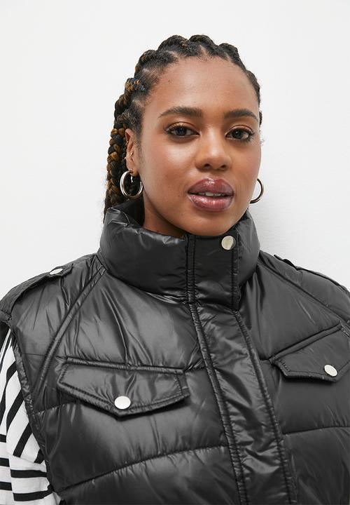 dailyfriday - Ted sleeveless puffer - black