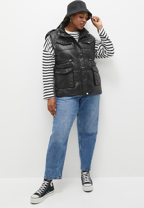 dailyfriday - Ted sleeveless puffer - black