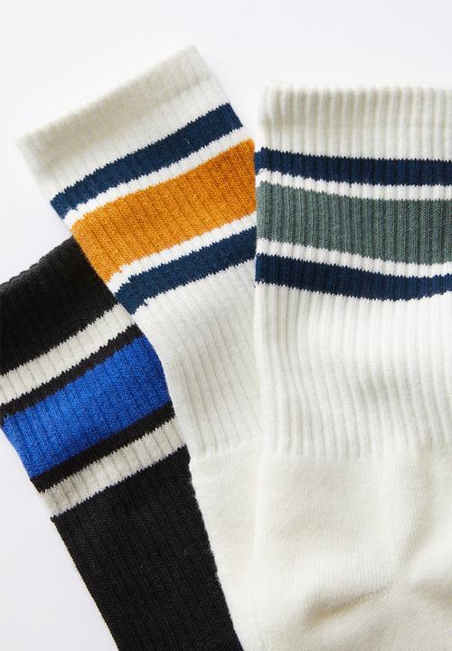 Cotton On - 3 Pack Essential Socks - multi