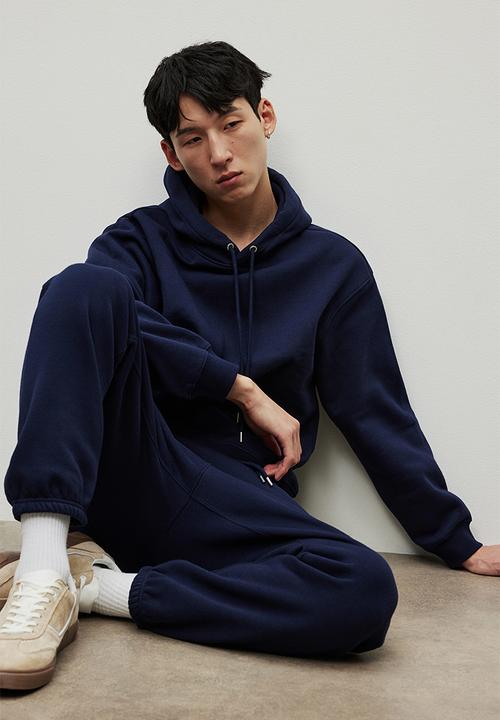 H&M - Loose fit sweatpants - navy blue 
