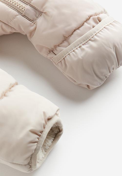 H&M - Pile-lined snowsuit - light greige